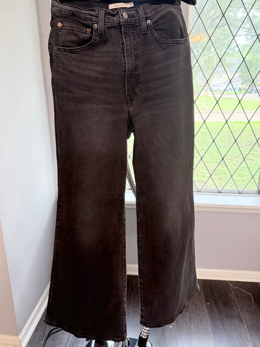 Levi's Ribcage Bell Wide-Leg Flared Jeans Women’s Size 30 - Picture 6 of 15